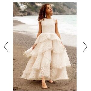 Joyfolie Mia Joy Azalea Cream Lace Tulle Dress